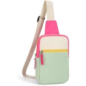 Kids Crossbody Small Sling Bag Girls Fanny Pack Colorblock Belt Bags Cute Purse